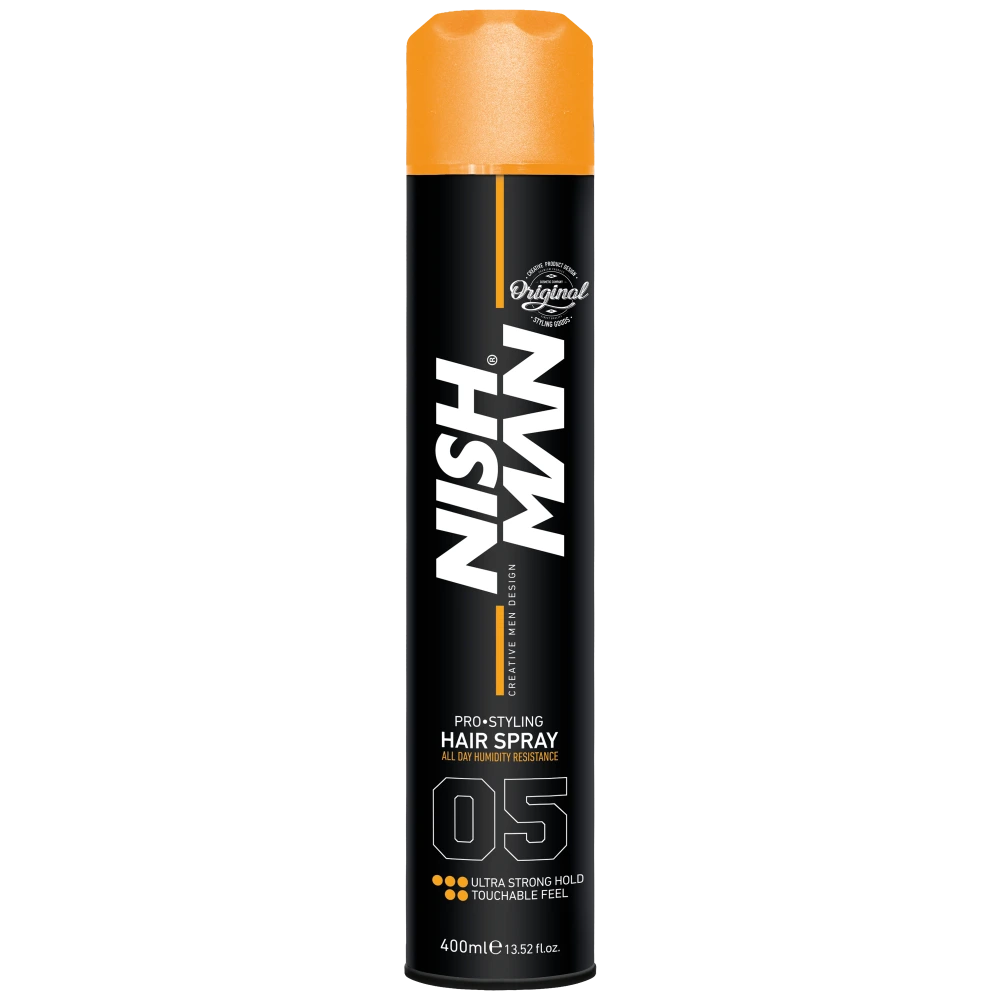 Nishman 05 Şekillendirici Sert Saç Spreyi 400ml | Topaklanma ve Koku Karşıtı