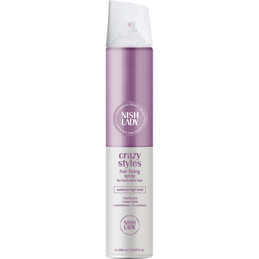 Nish Lady Fixing Sprey Sert Tutuş Saç Spreyi 400ml