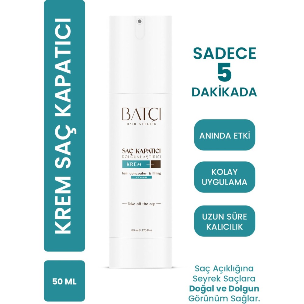 Batçı Saç Kapatıcı Dolgunlaştırıcı Sıvı Krem 50 ml