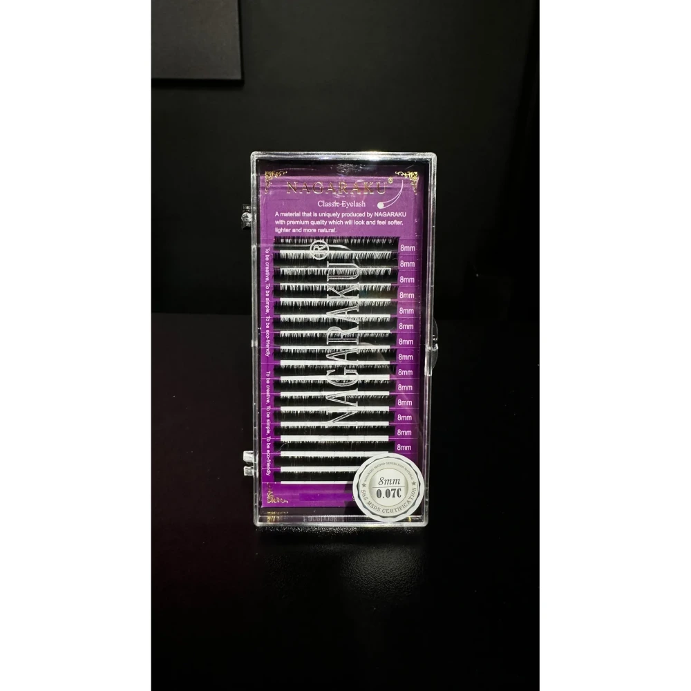 Nagaraku İpek Kirpik – 8mm – 0.07C Kıvrım