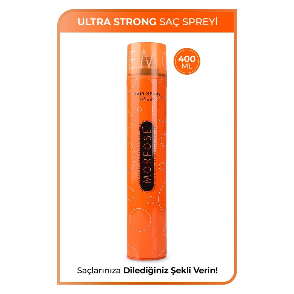 Morfose Ultra Strong Saç Spreyi 400ml – Ultra Güçlü Tutuş ve Uzun Süre Kalıcılık