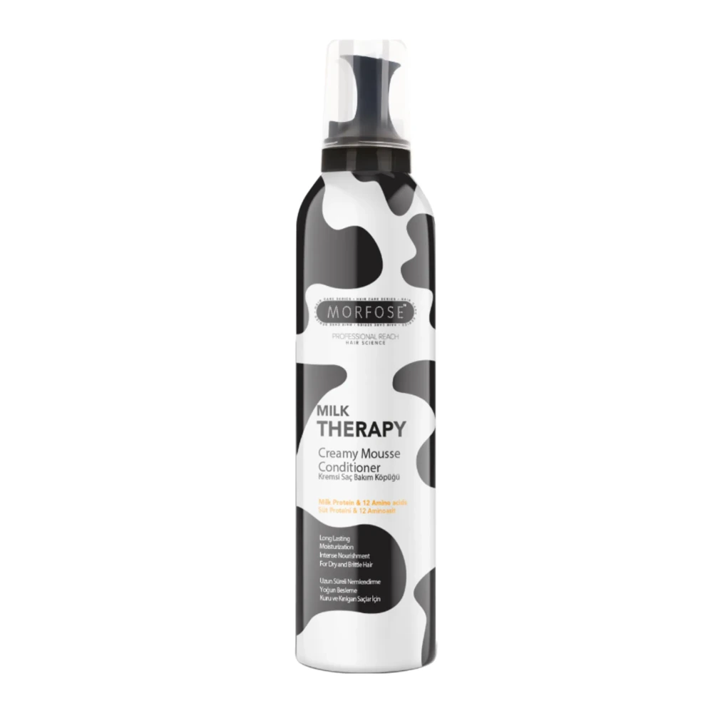 Morfose Milk Therapy Saç Köpüğü 350ml – Süt Proteinli, Besleyici ve Onarıcı Saç Köpüğü