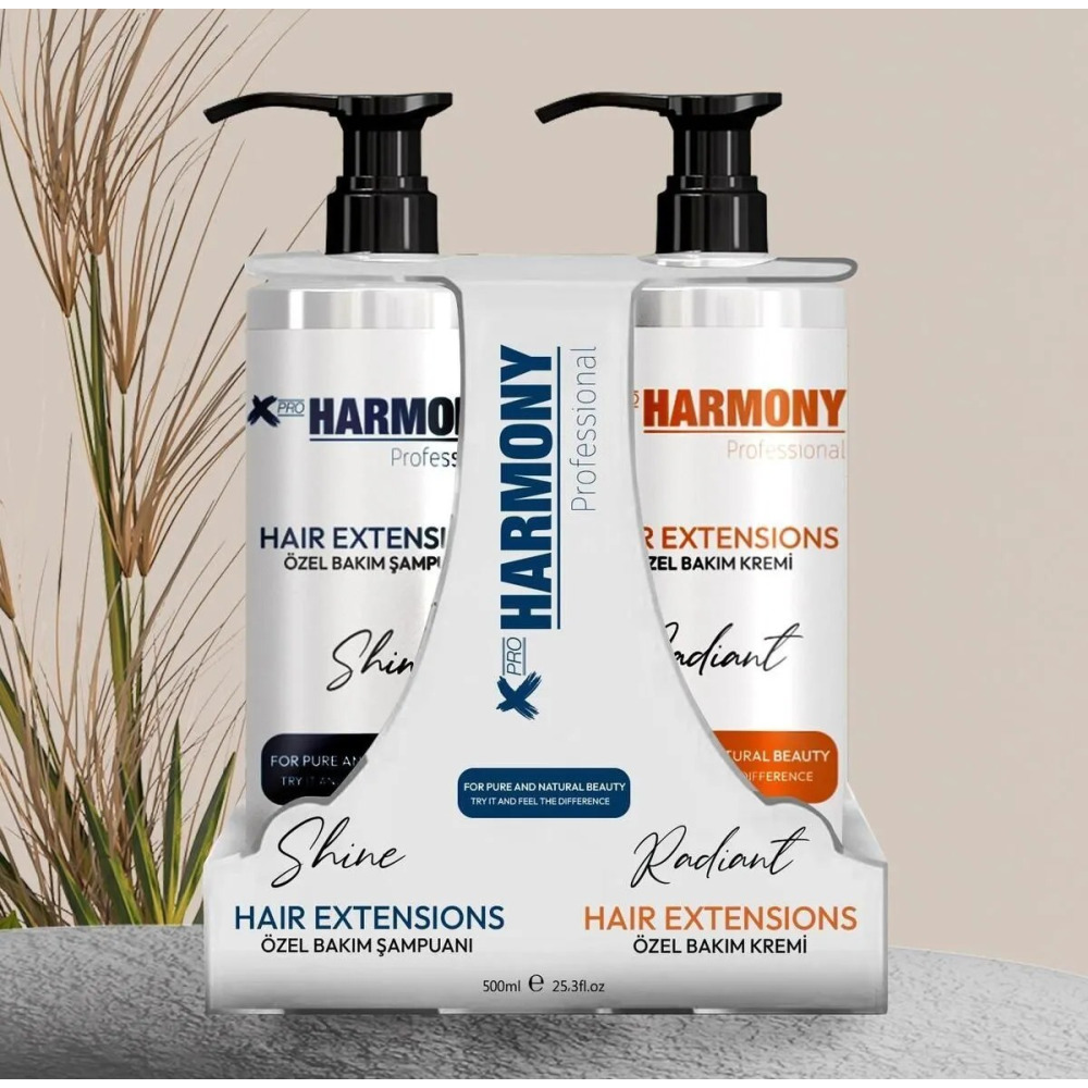 X Pro Harmony Hair Extensions Special Care Kit - Ek Saç Bakım Seti 2x500 ML