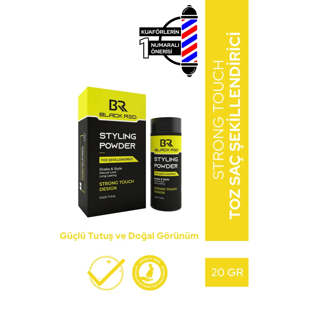Black Red Strong Touch Toz Wax 20g – Güçlü Tutuş & Doğal Görünüm