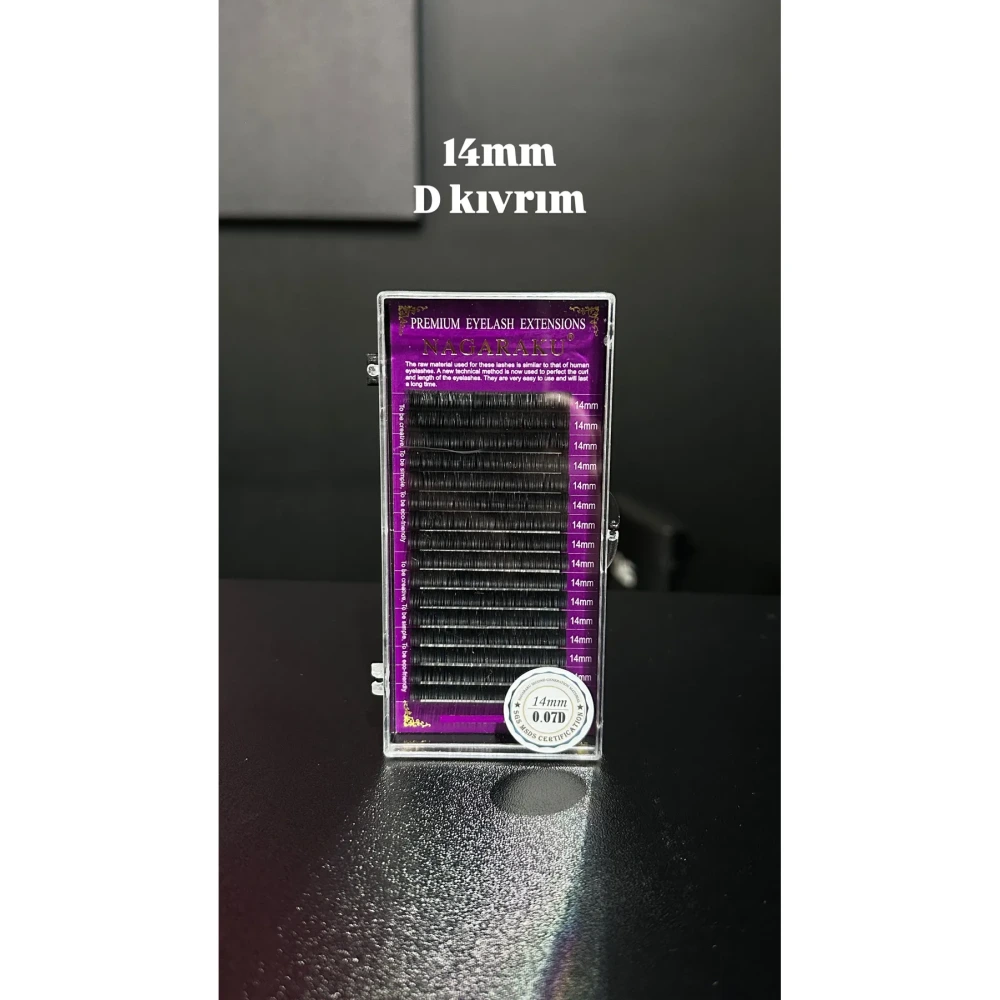 Nagaraku İpek Kirpik – 14mm – 0.07D Kıvrım