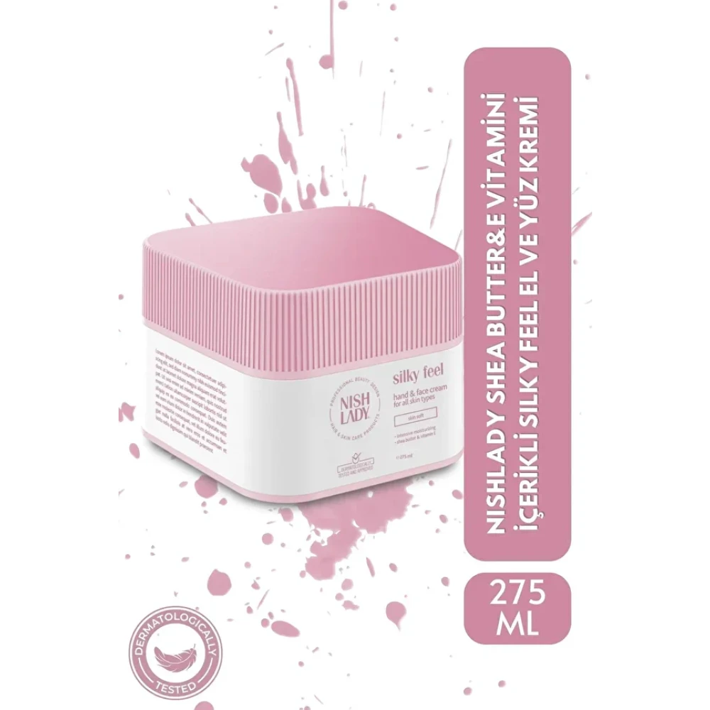 Nish Lady El ve Yüz Kremi – Nemlendirici & Besleyici Bakım Kremi 275 ML