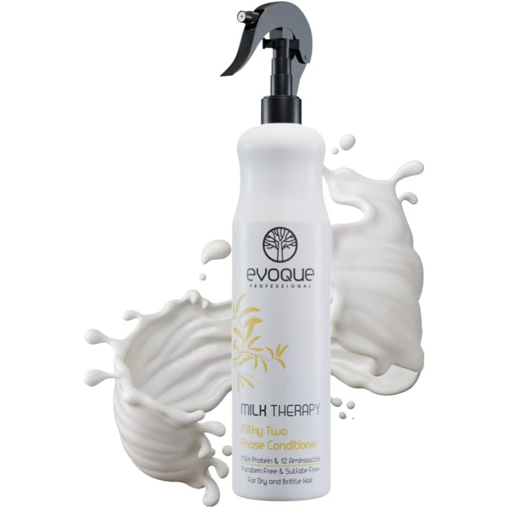 Evoque Milk Therapy Fön Suyu - İki Fazlı Durulanmayan Saç Spreyi 400ml