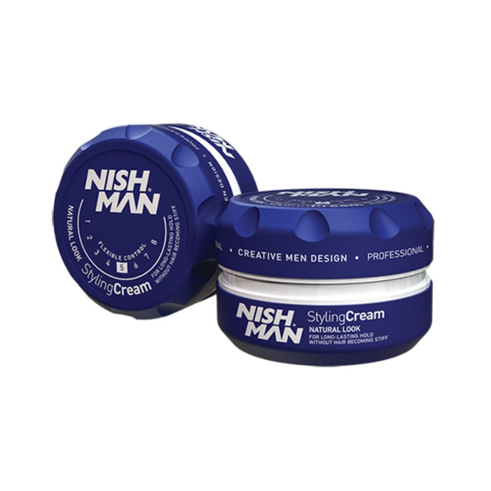 Nishman Saç Şekillendirici Krem Wax Natural Görünüm No.5 – 100ml | Doğal ve Esnek Tutuş